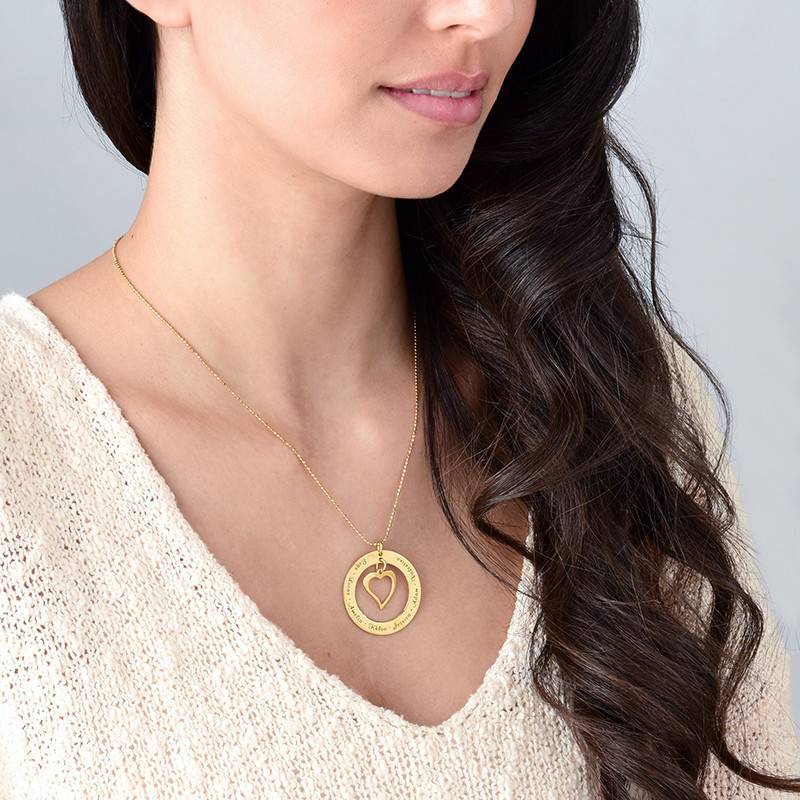 Love My Family Necklace in 18ct Gold Plating-1 product photo