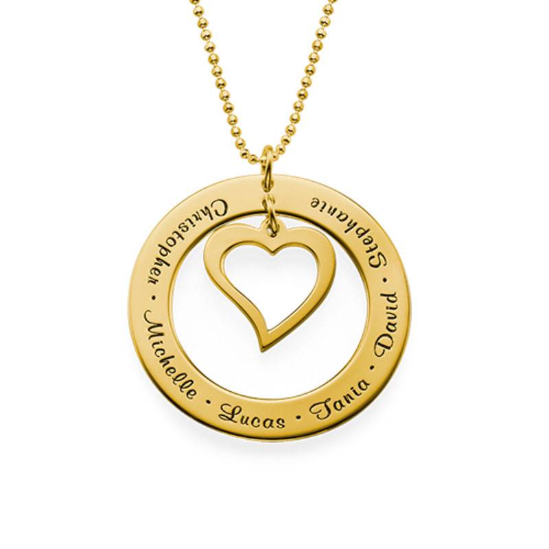 Love My Family Necklace in Gold Vermeil product photo