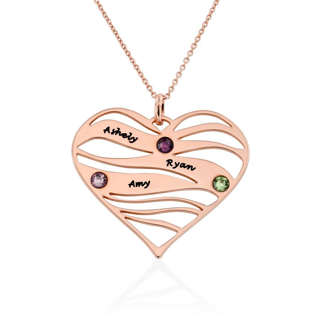 Margeaux Halskette mit Geburtssteinen - 750er rosévergoldetes Silber Produktfoto