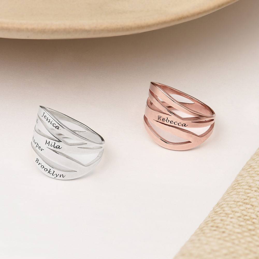 Margeaux Personlig ring, rosaforgyldt sølv-6 produkt billede