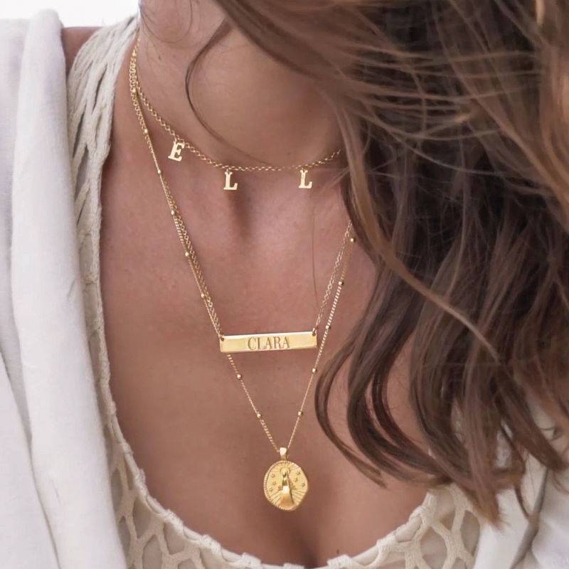 Mary Coin Necklace in Gold Plating product photo