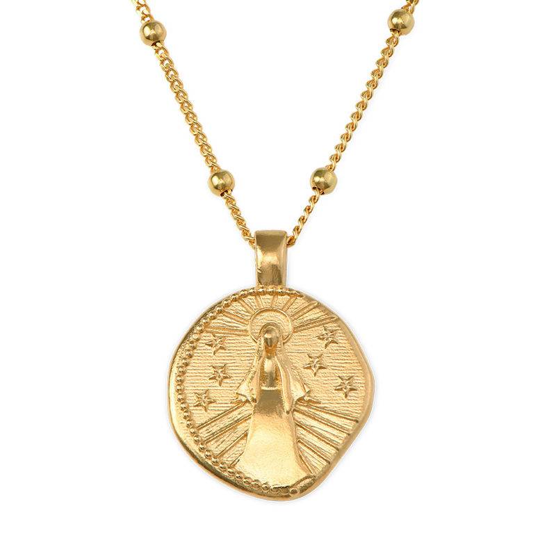 Mary Coin Necklace in 18ct Gold Plating-3 product photo