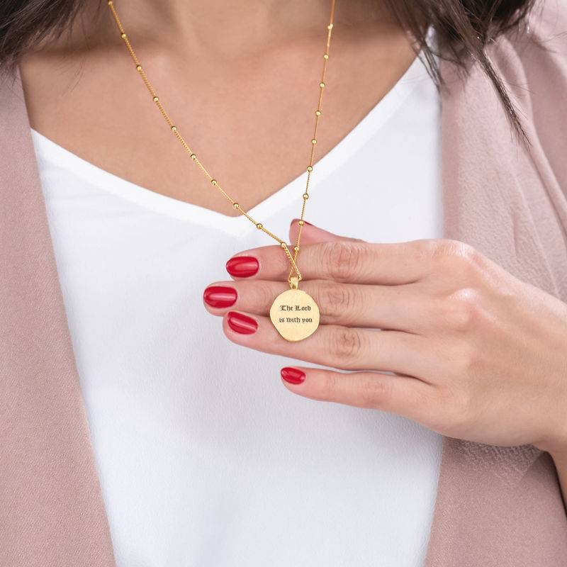 Mary Coin Necklace in 18ct Gold Plating-5 product photo