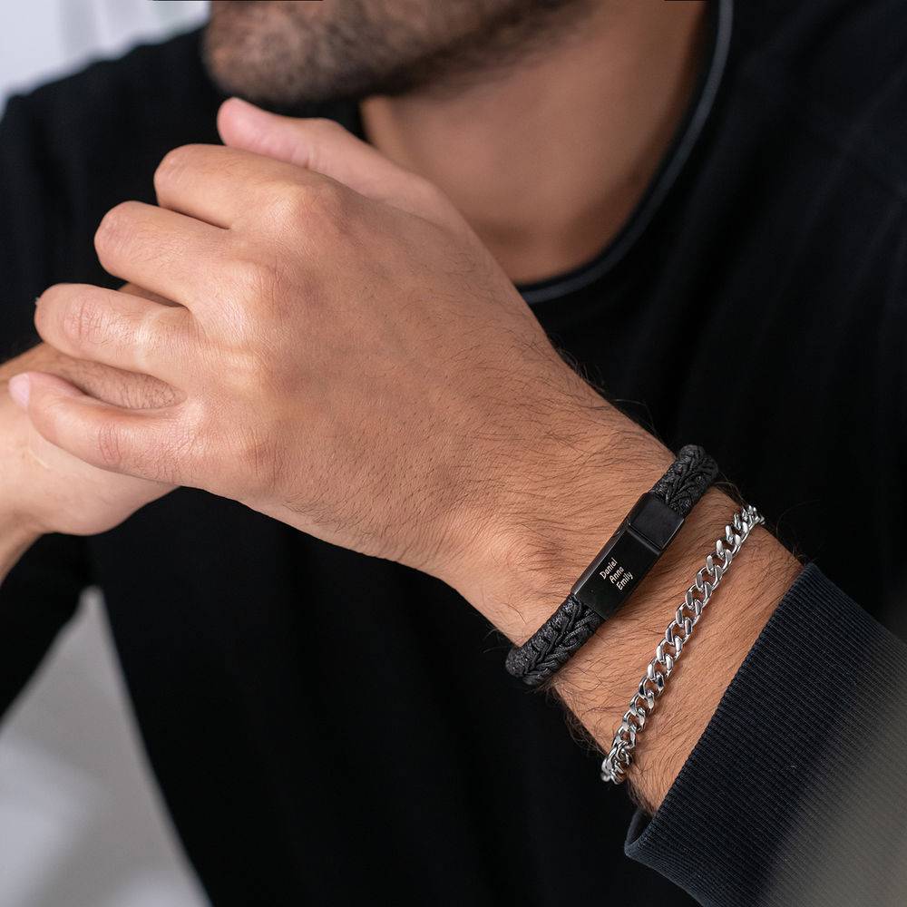 Men's Cuban Link Bracelet in Stainless Steel-1 product photo