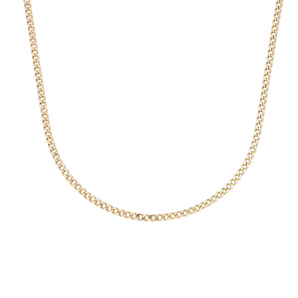Mens 14ct Yellow Gold Gourmet Necklace product photo