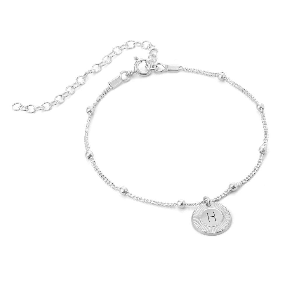 Mini Rayos Initial Bracelet / Anklet in Sterling Silver-2 product photo
