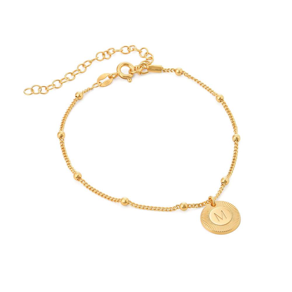 Mini Rayos Initial Bracelet / Anklet in 18ct Gold Vermeil product photo