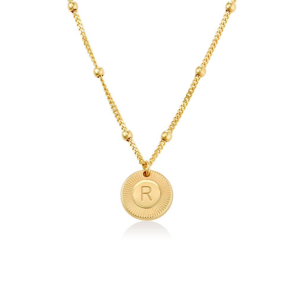 Mini Rayos Initial Necklace in 18ct Gold Plating-3 product photo