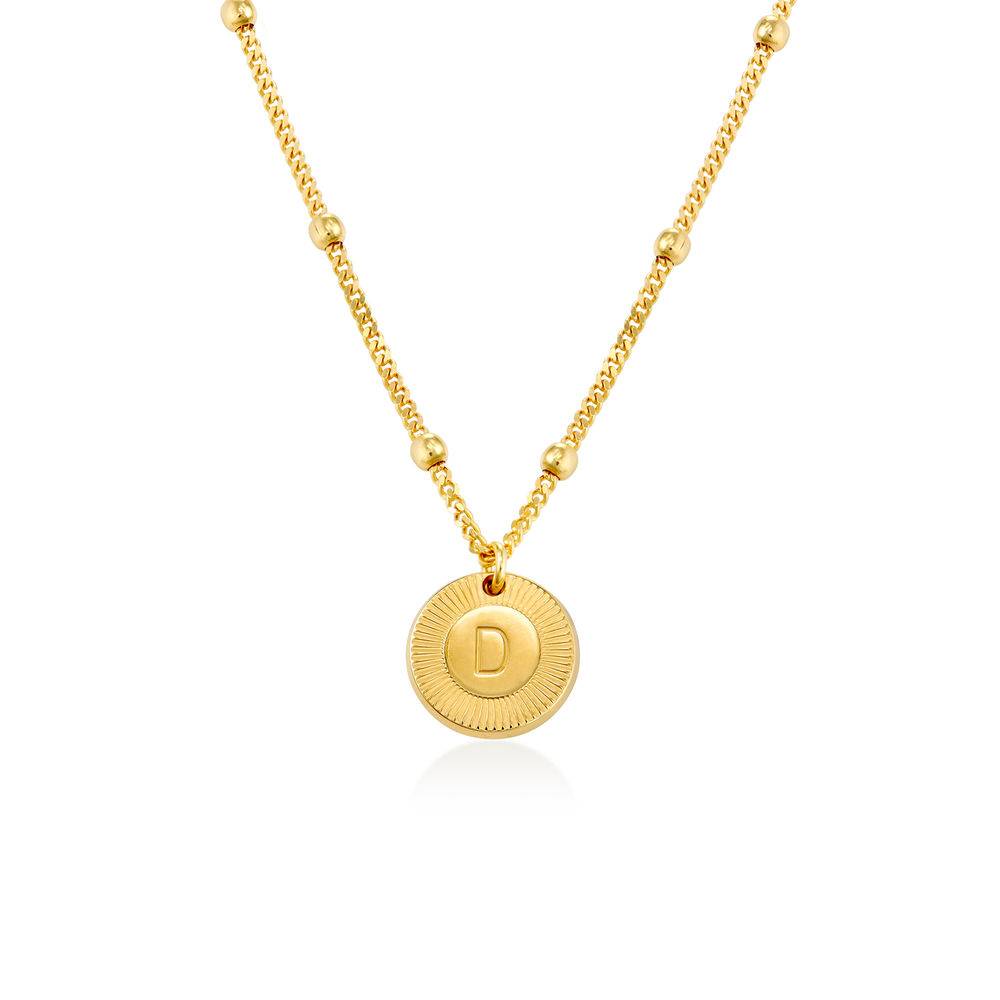 Mini Rayos Initial Necklace in Vermeil-1 product photo