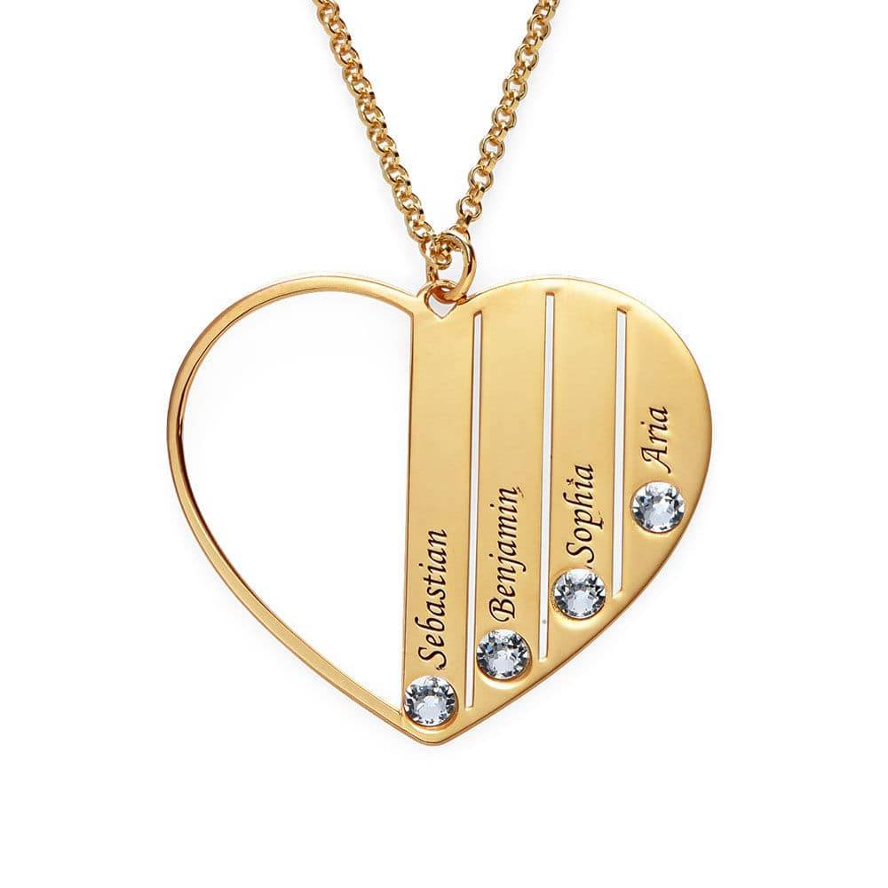 Mum Birthstone Necklace in 18ct Gold Plating product photo