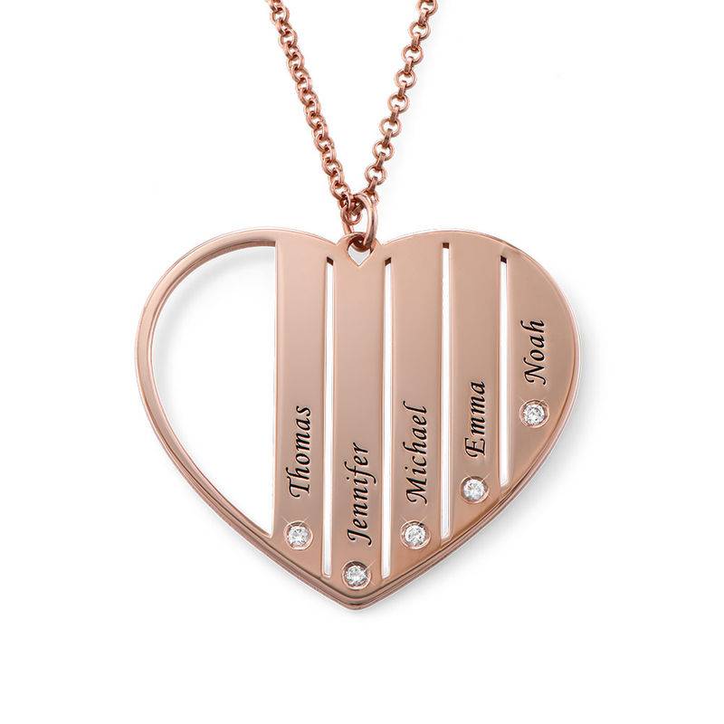 Mum Necklace with Diamonds in 18ct Rose Gold Plating product photo