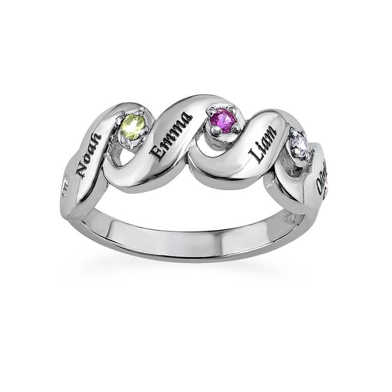 Mother's Ring with Four Birthstones product photo