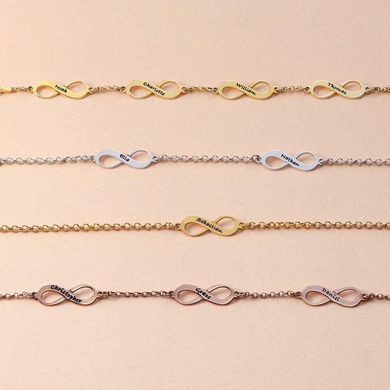 Multiple Infinity Bracelet in 18ct Gold Plating-2 product photo