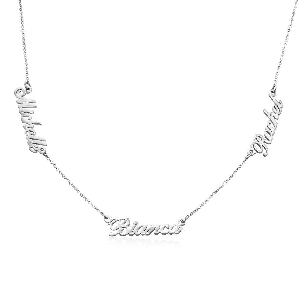 Heritage Multiple Name Necklace in 14ct White Gold product photo