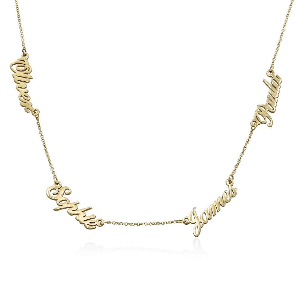 Heritage Multiple Name Necklace in 14ct gold product photo