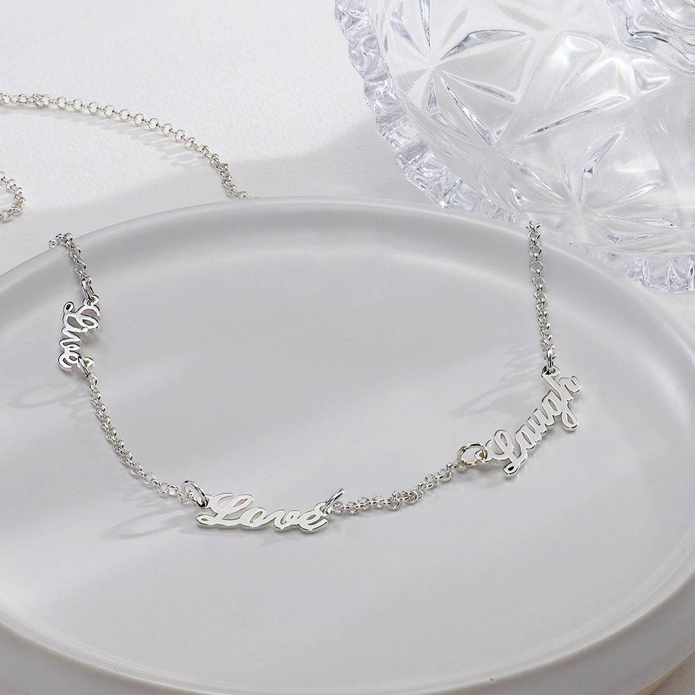 Heritage Multiple Name Necklace in Sterling Silver product photo