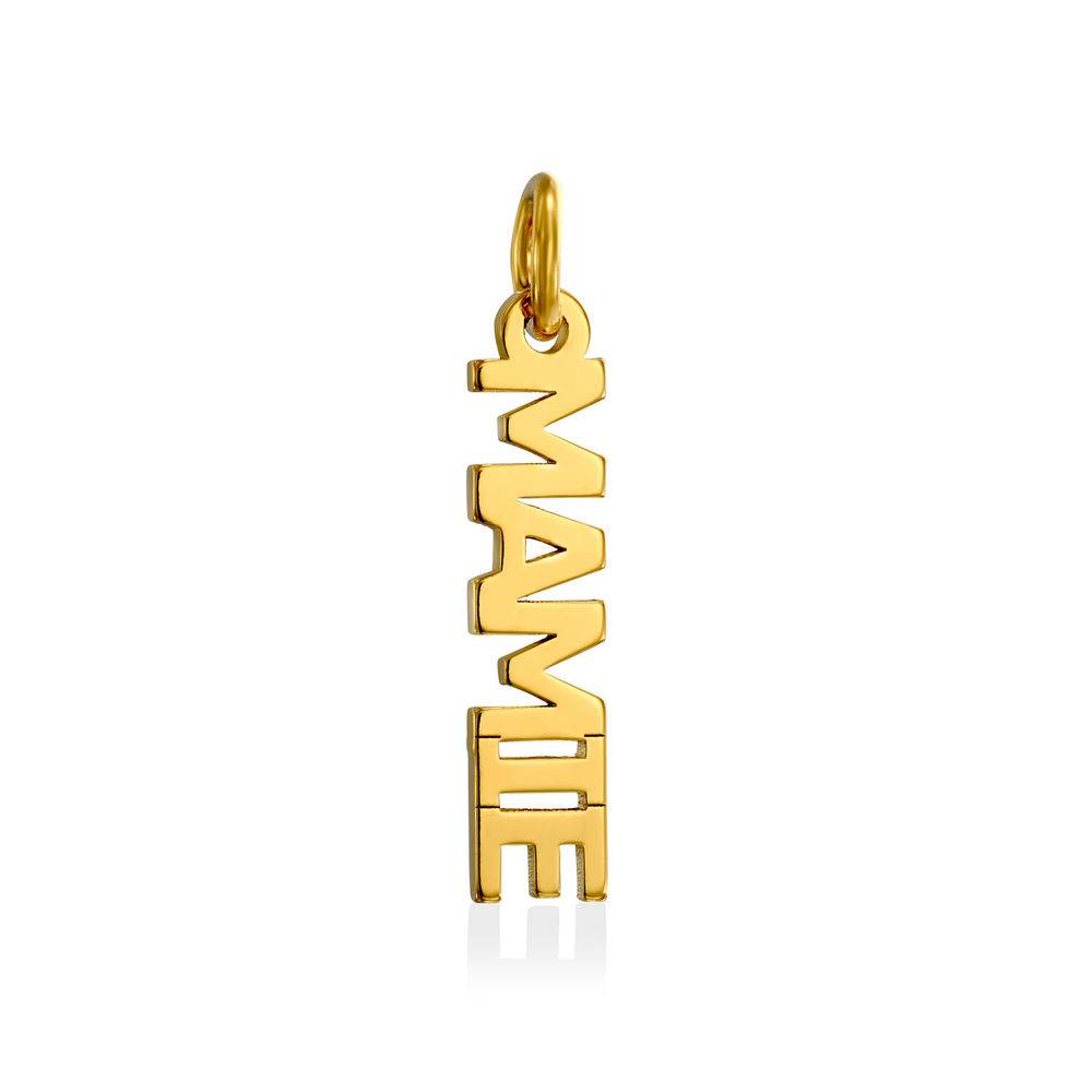 Mum/Mamie Charm in Gold Vermeil for Linda Necklace-2 product photo