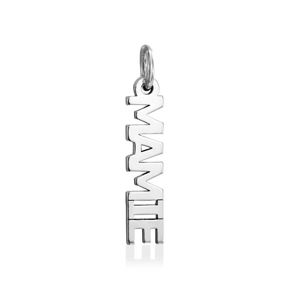 Mum Charm for Linda Necklace in Sterling Silver-1 product photo