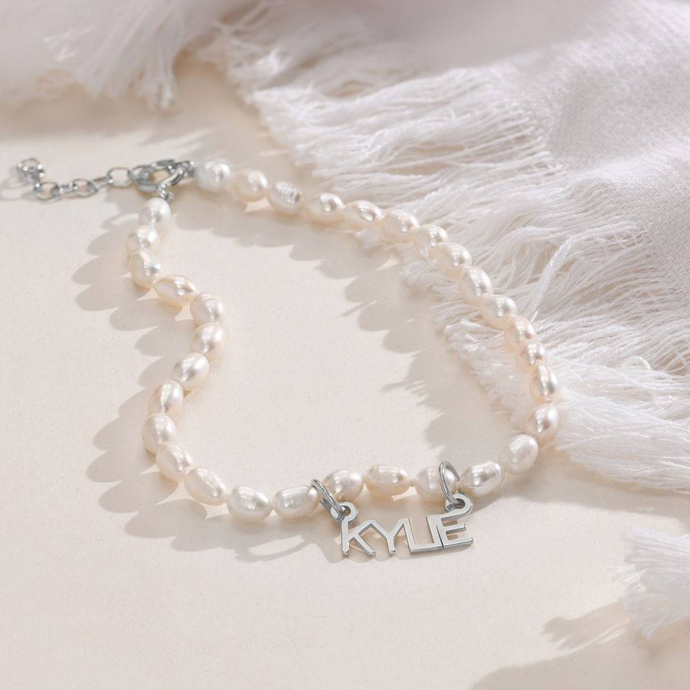 MYKA Pearl Anklet in Sterling Silver product photo