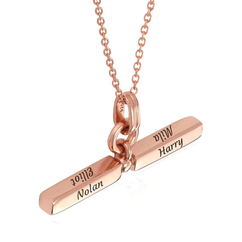 MYKA T-Bar Necklace in 18k Rose Gold Plating-2 product photo