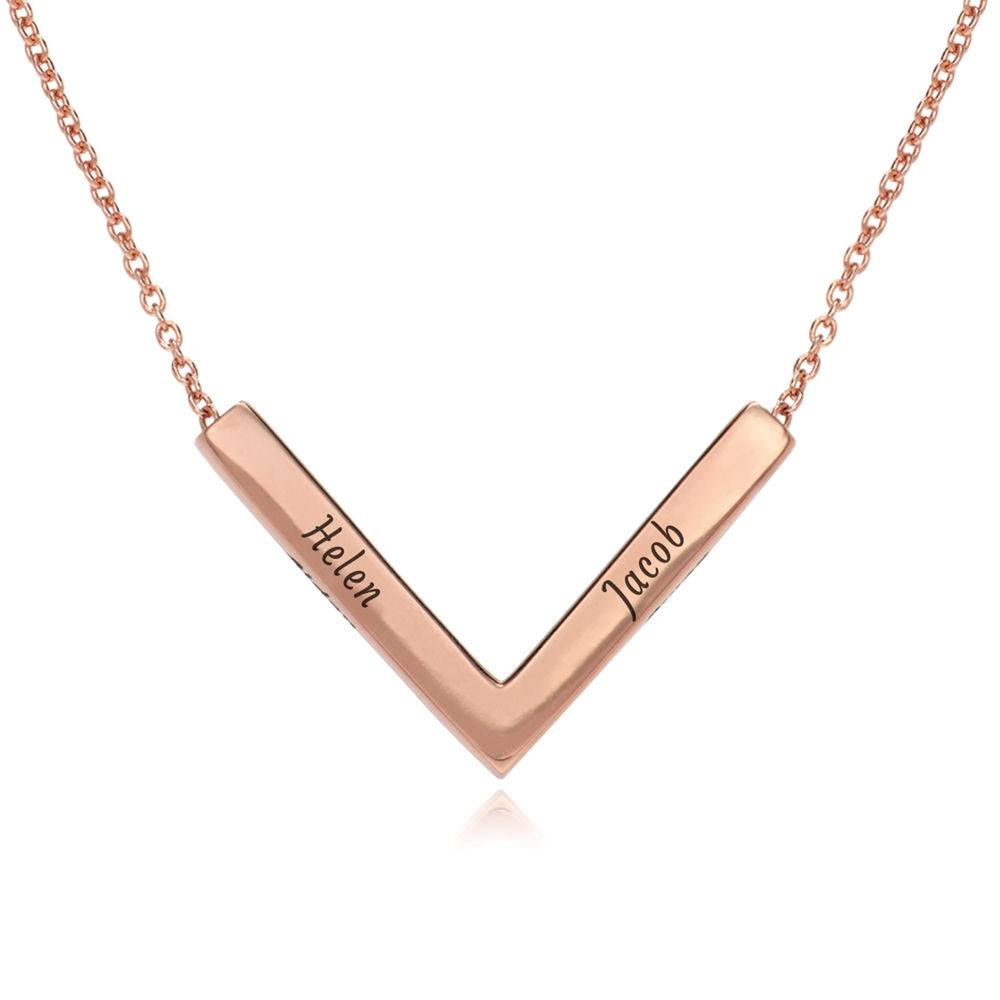 The Victory Necklace in 18k Rose Gold Plating-5 product photo