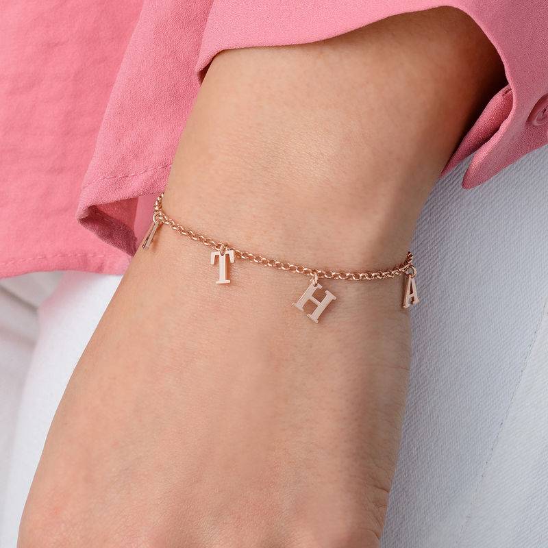 Name Bracelet in Rose Gold Plating-2 product photo