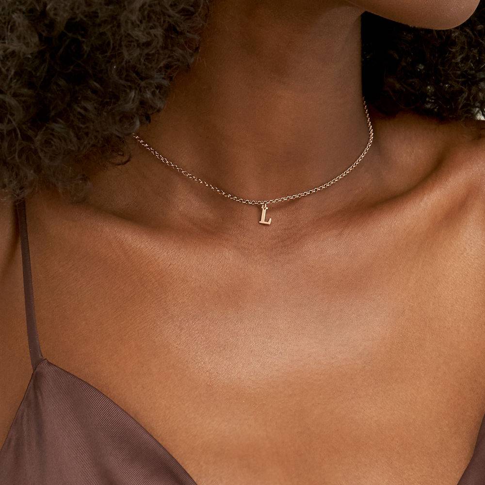 Name Choker with 18ct Rose Gold Plating-5 product photo