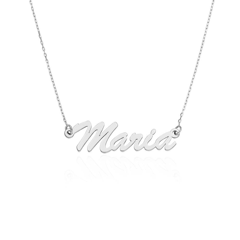 Name Necklace in 14ct white gold-1 product photo