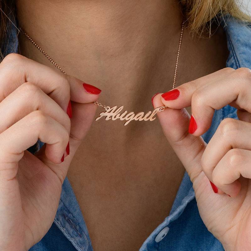 Name Necklace in Rose Gold Plating product photo