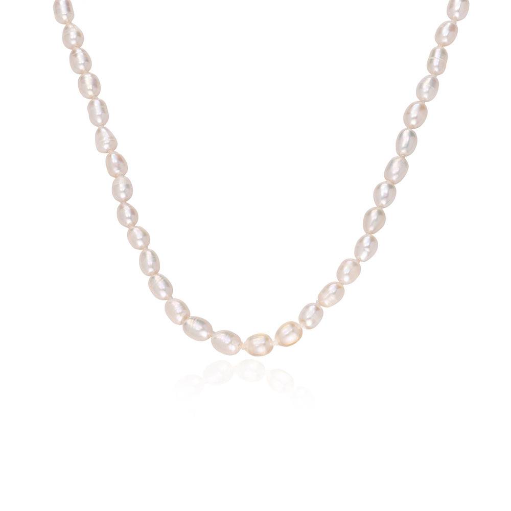 Collar de perlas de Alaska con cierre de chapado en oro foto de producto