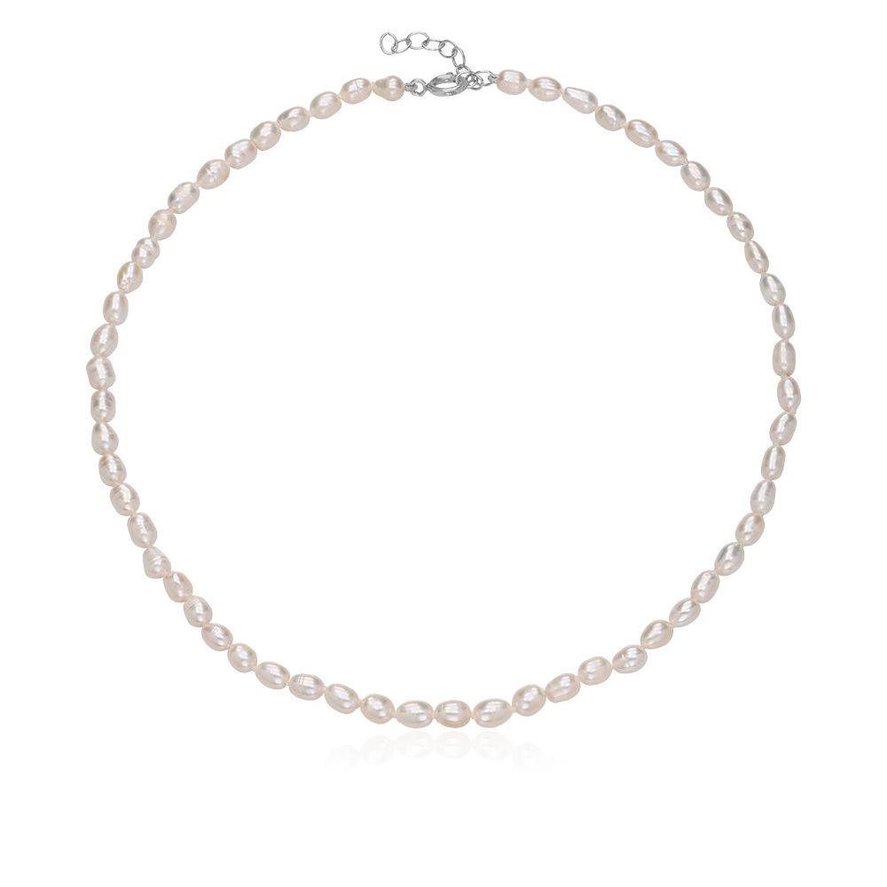 Non-Personalized Pearl Necklace with Sterling Silver Clasp-2 product photo