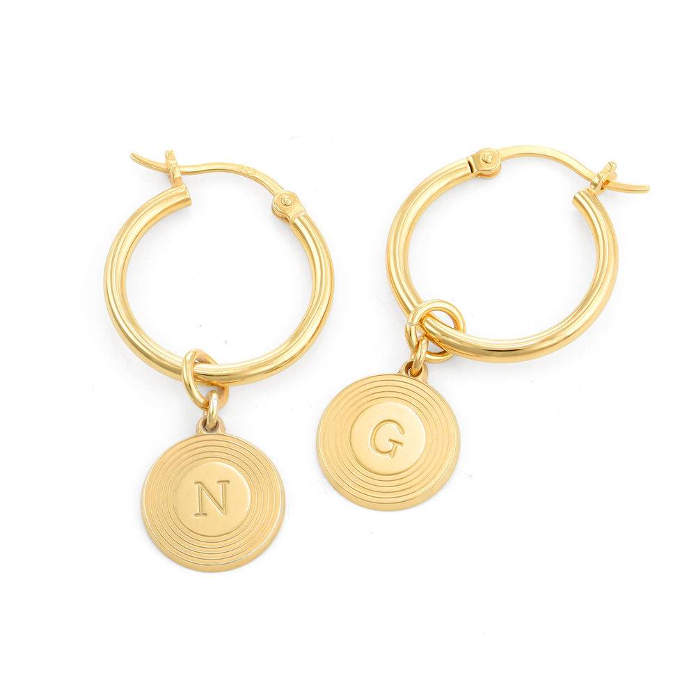 Odeion Initial Earrings in 18ct Gold Vermeil product photo