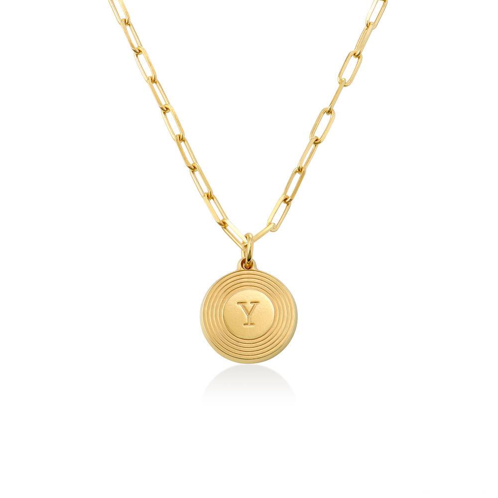 Odeion Initial Necklace in 18ct Gold Plating-3 product photo