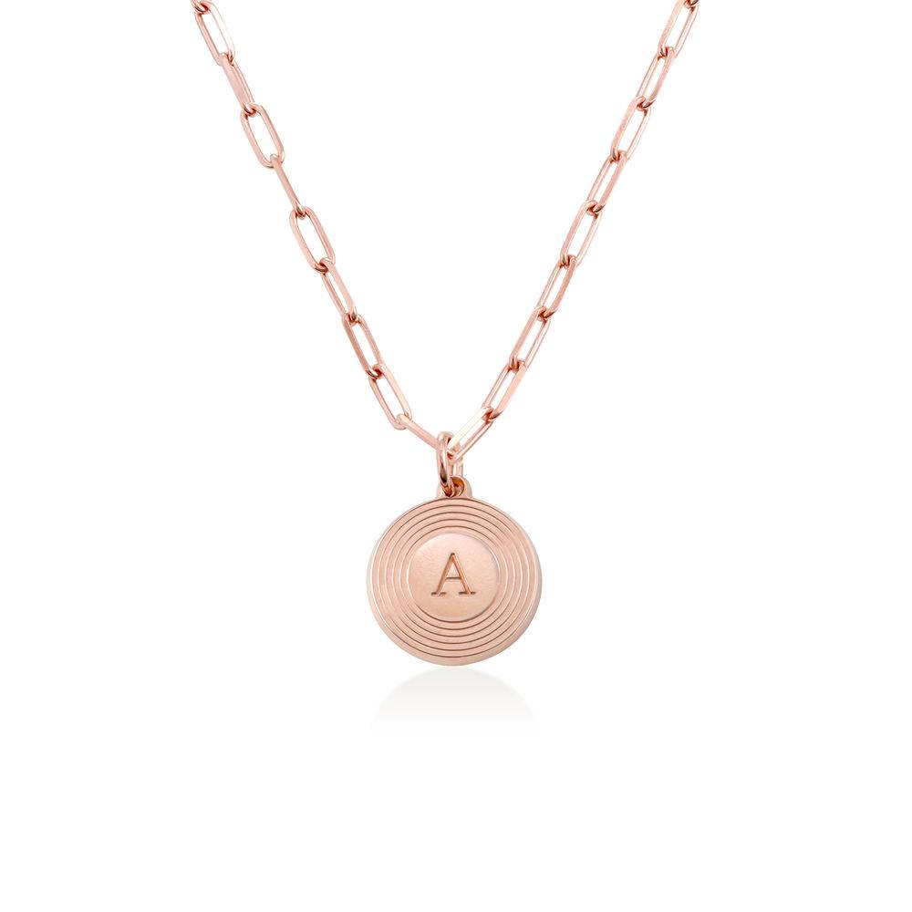 Odeion Initial Necklace in 18ct Rose Gold Plating product photo