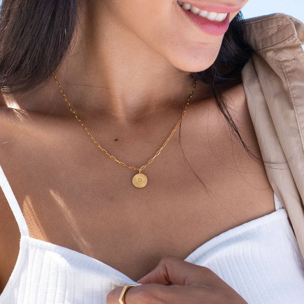 Odeion Initial Necklace in Vermeil product photo
