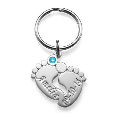 Personalized Baby Feet Keychain-1 product photo