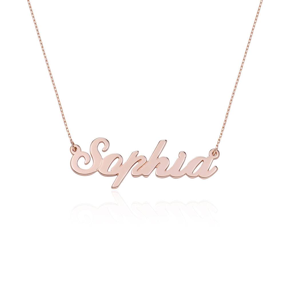 Personalized Classic Name Necklace in 14K Rose Gold product photo