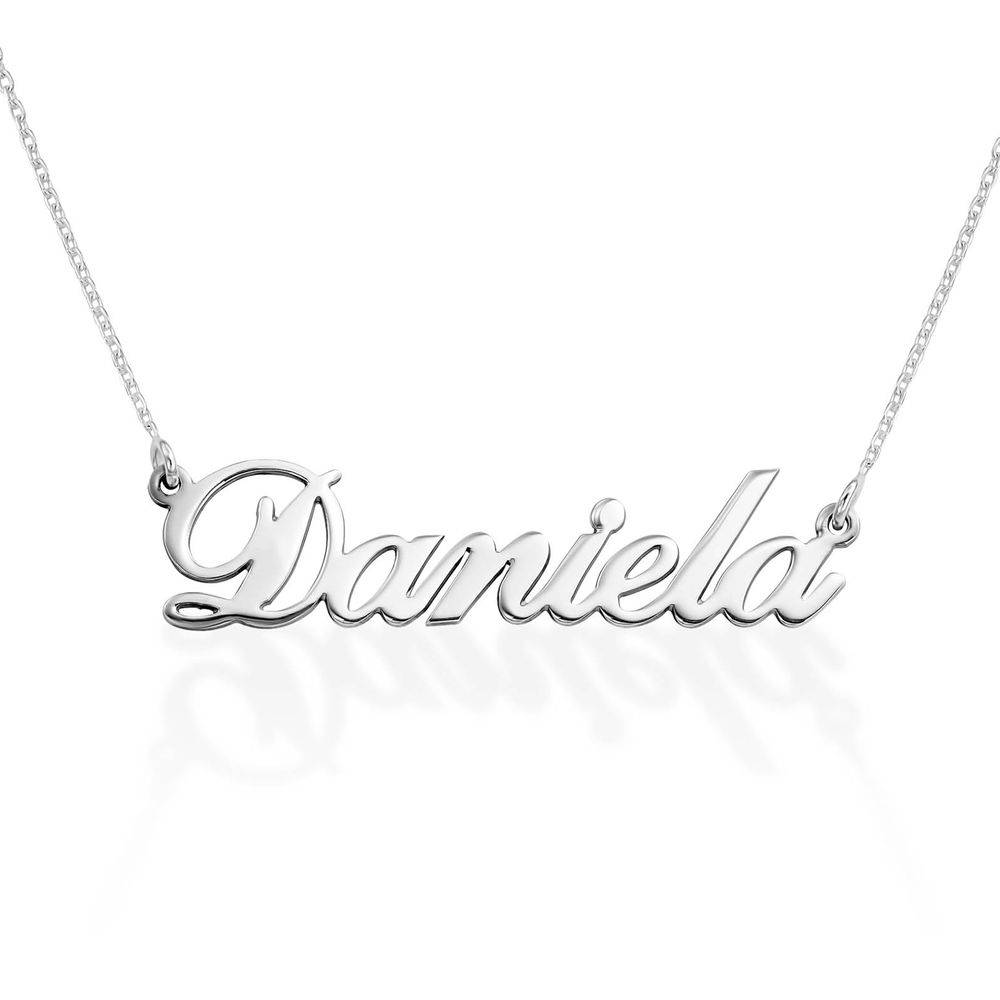 Classic Cocktail Name Necklace in Premium Silver