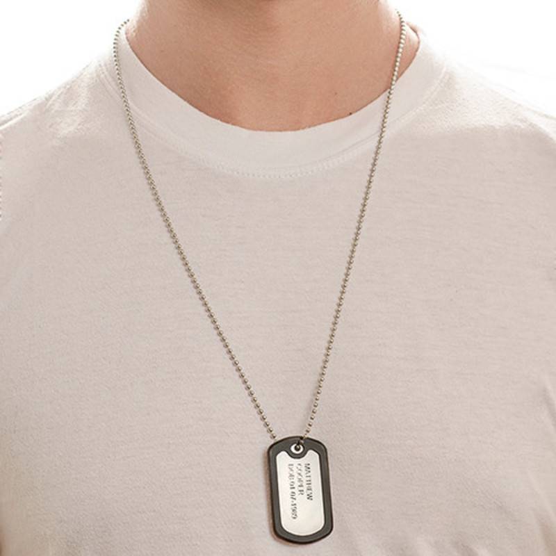 Engraved Dog Tag in Stainless Steel-3 product photo