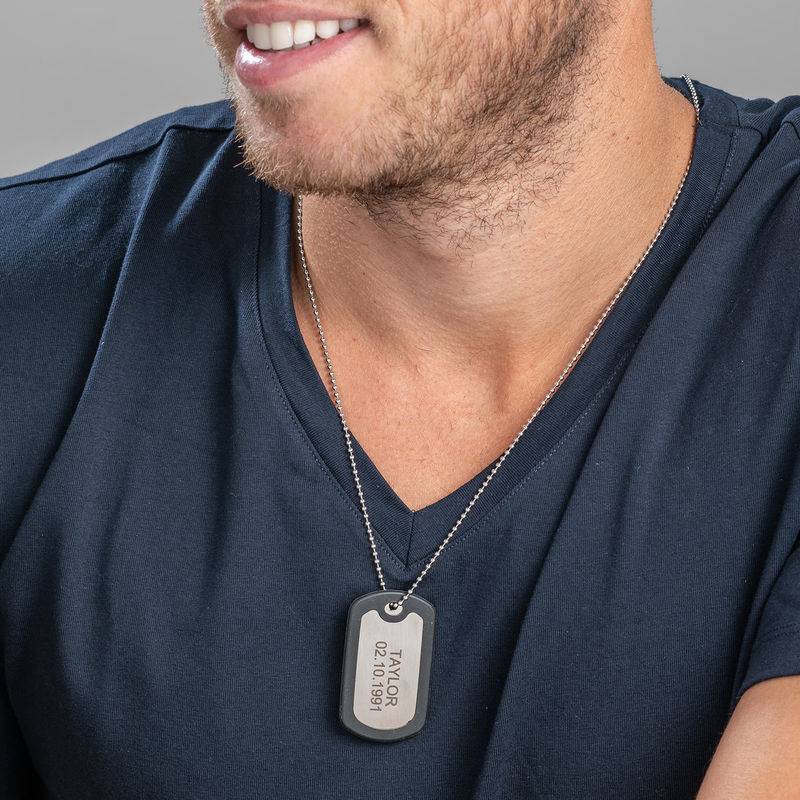 Personalized Dog Tag Necklace for Men-4 product photo