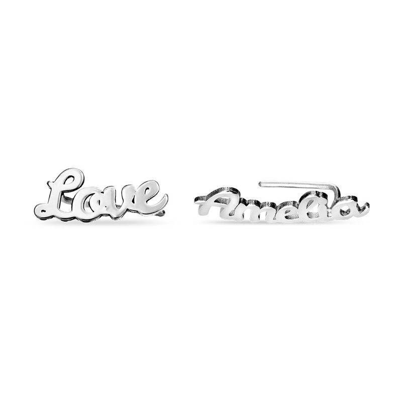 Personalised Ear Climbers in Sterling Silver-1 product photo