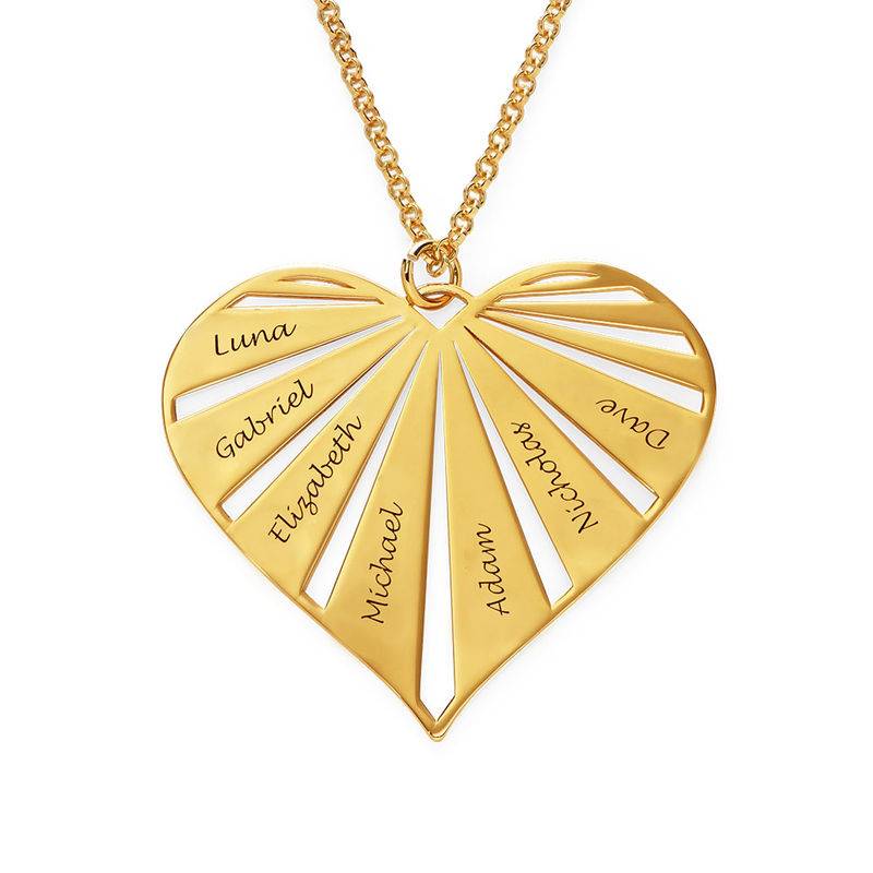 Personalised Family Necklace in  Gold Plating-4 product photo