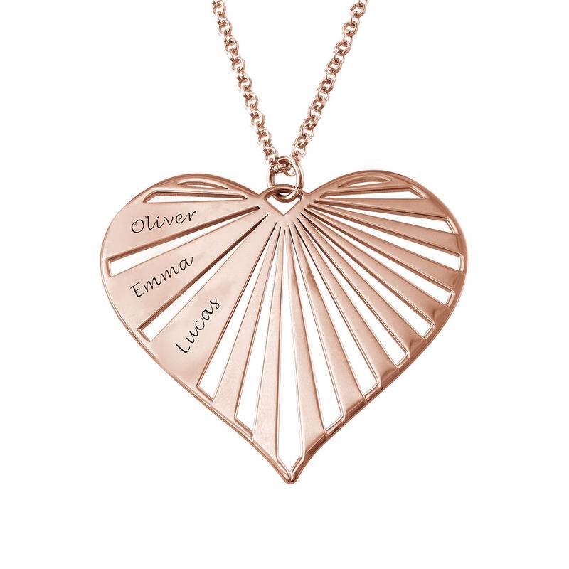 Personalised Family Necklace in Rose Gold Plating-3 product photo