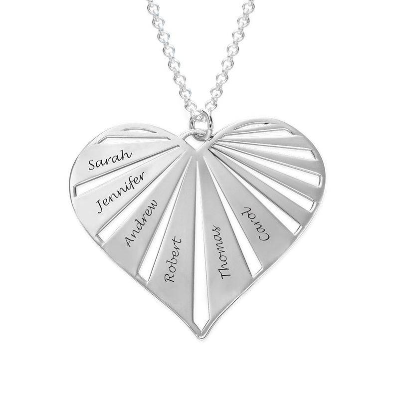 Personalised Family Necklace in Sterling Silver product photo