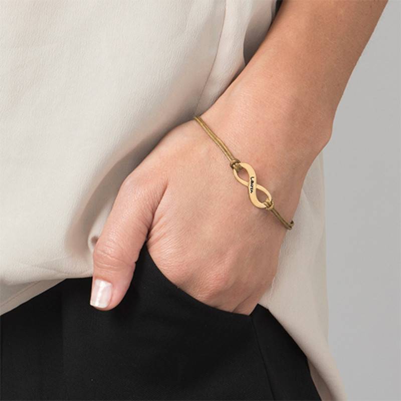 Personalised Infinity Bracelet in Gold Plating-2 product photo