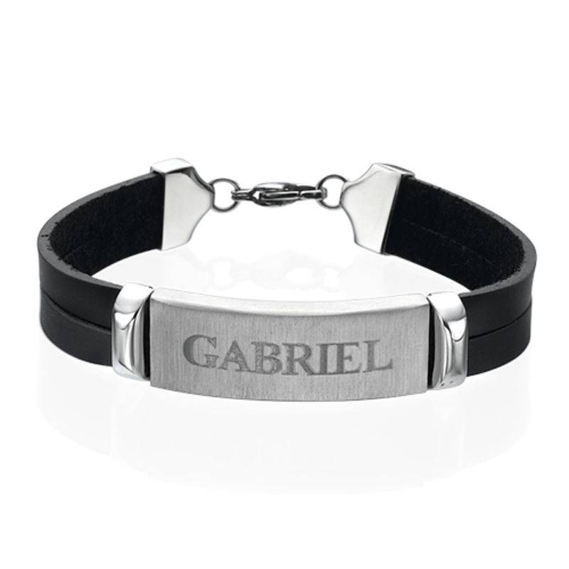 Personalised Leather Bracelet for Men-5 product photo