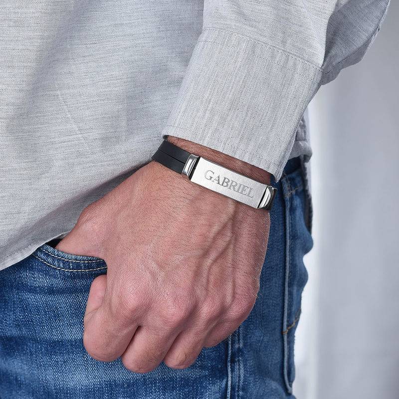 Personalised Leather Bracelet for Men-4 product photo