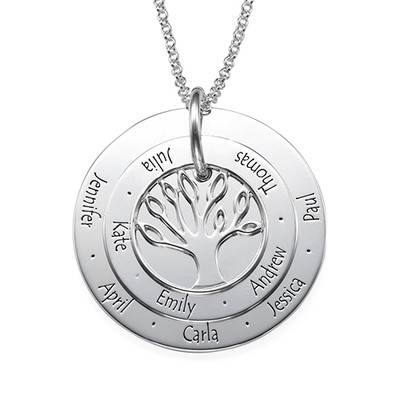 Personalised Mum Jewellery - Family Tree Necklace product photo