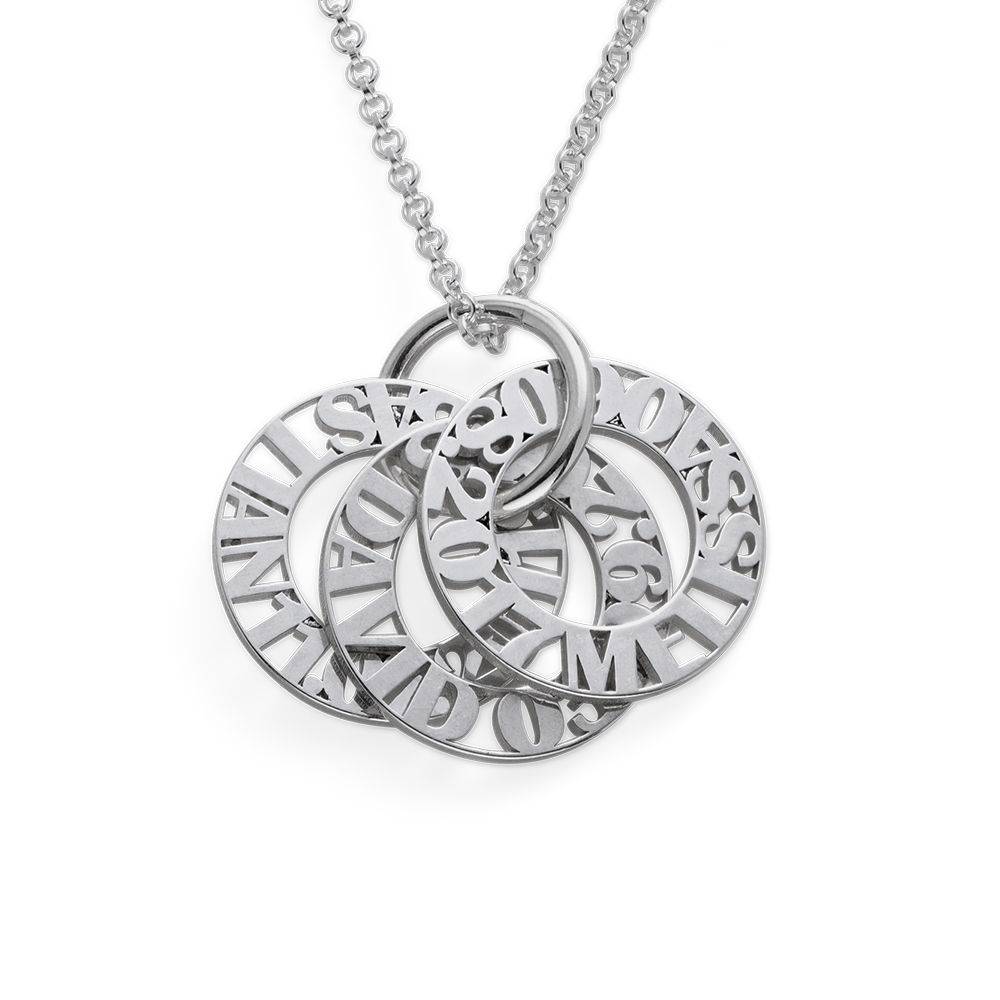 Personalised Mother Necklace in Premium Silver-4 product photo