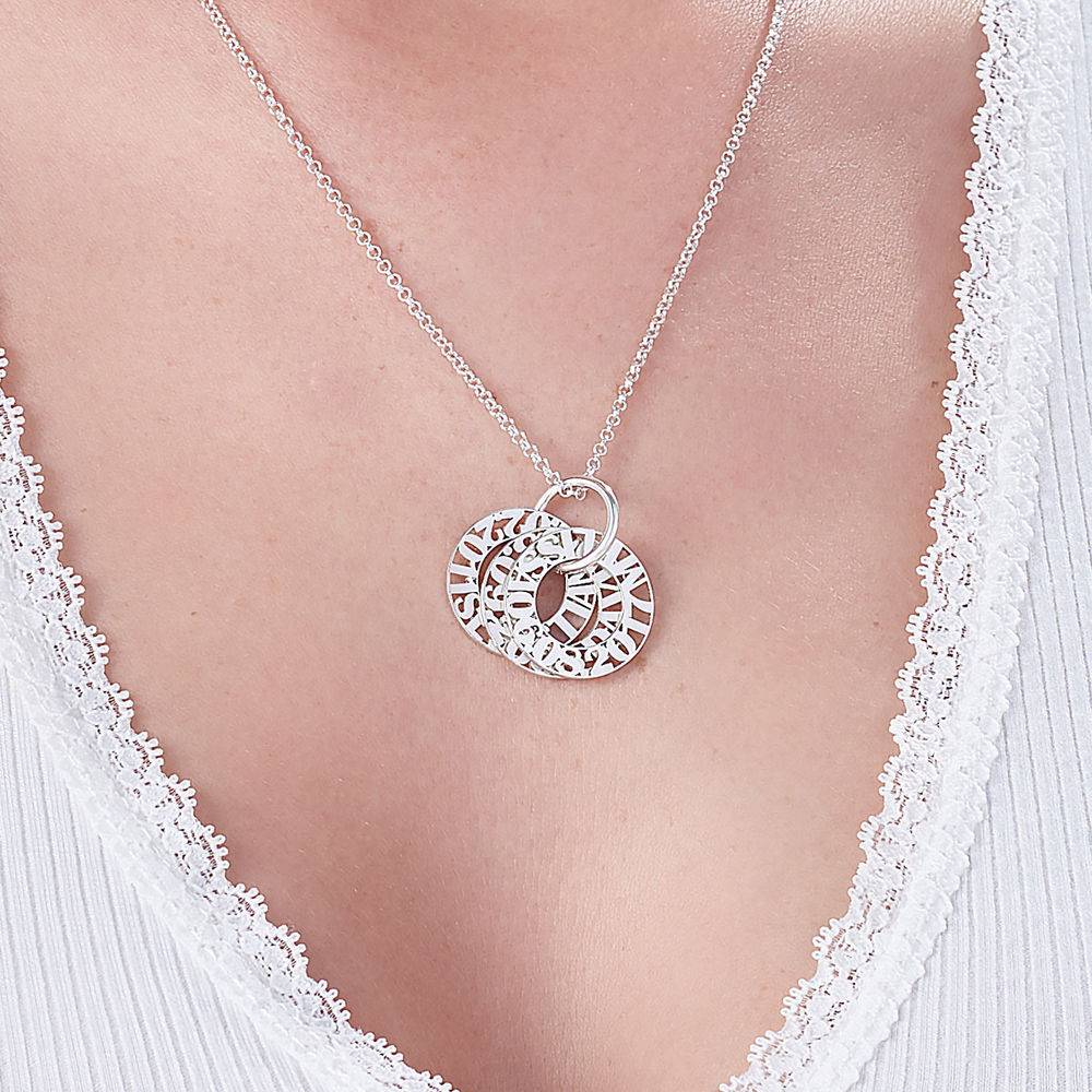 Personalised Mother Necklace in Premium Silver-3 product photo